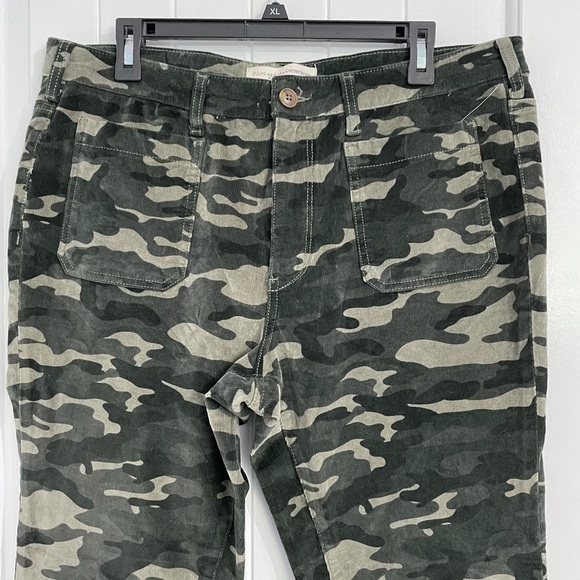 NWT Anthropologie Pilcro Camouflage High-Rise Skinny Corduroy Pants - Picture 7 of 10